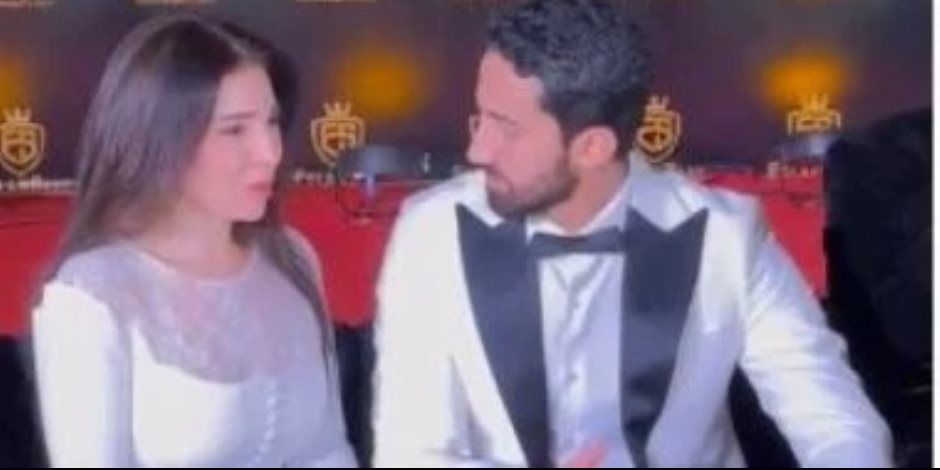 مى عز الدين وزوجها أحمد تيمور فى أول ظهور رسمى بأتيليه إسلام سعد