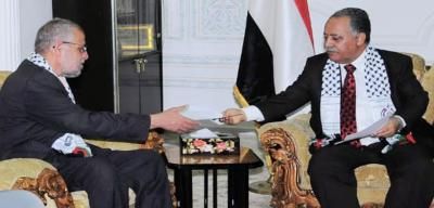 أخبار اليمن : الراعي يتلقى برقية تهنئة من ممثل حماس