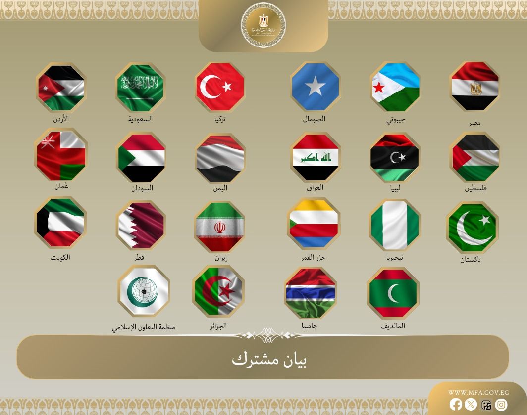 بيان مشترك من مجموعة دول عابرة للأقاليم تعليقا على اعتراف اسرائيل باقليم "أرض الصومال" بجمهورية الصومال
